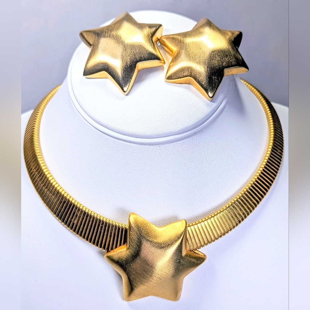Fantastic 1980's Celestial Star Set by Les Bernard for Vogue.
